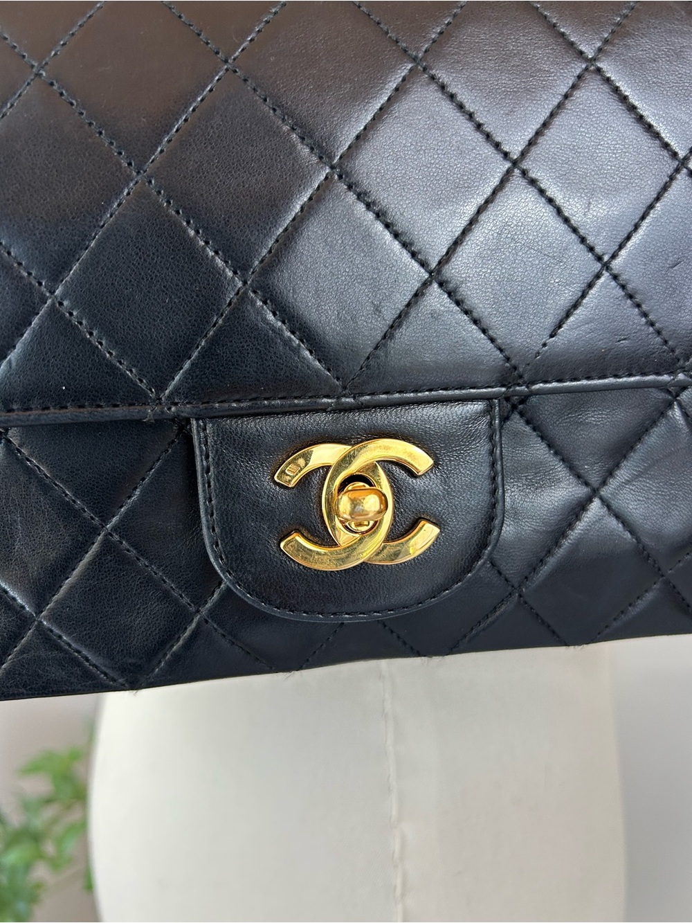 CHANEL Vintage Quilted Lambskin Classic Double Flap Bag Series 0 - Picture 14 of 16